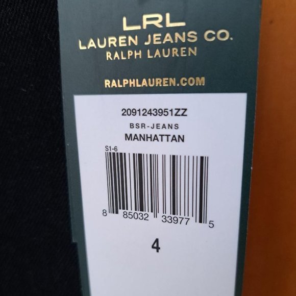 Vintage Lauren Jeans Co. Black Denim Skirt in Size 4 - Picture 7 of 7